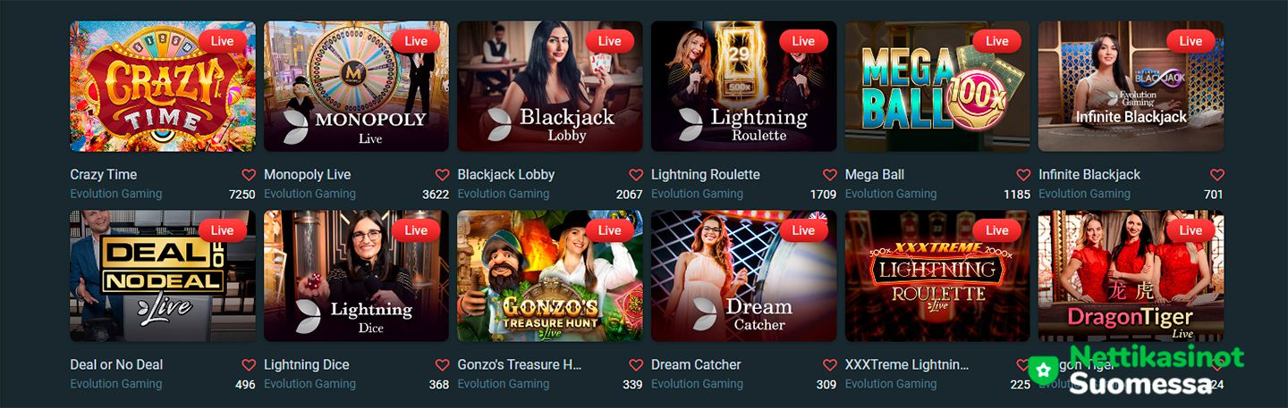Gamdom Casino Live Games.